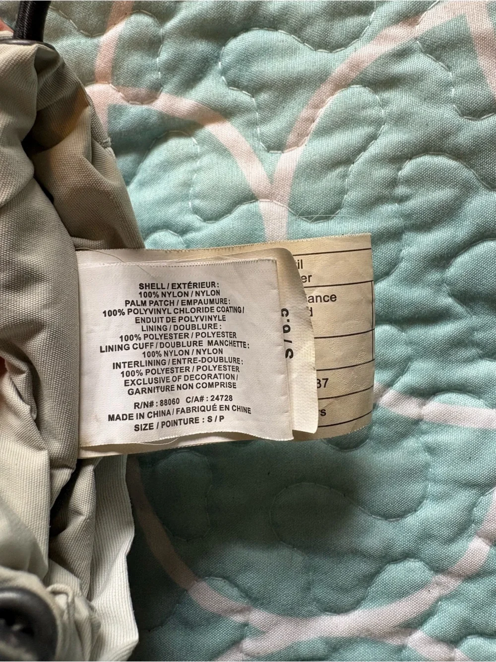 Scott Beige and Black Ski Glove Pair